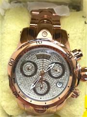 販売終了!！Wenウェン スプリング オレンジ ブロッサム Invicta Reserve Venom 42mm Swiss Quartz Chrono 1.15ctw Watch
